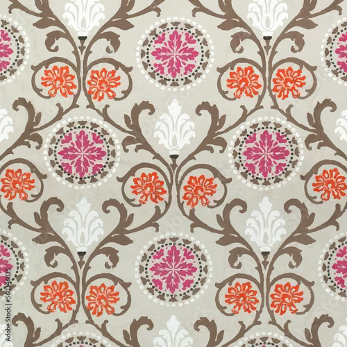 Ikat Seamless Background Pattern digital printing textile illustration