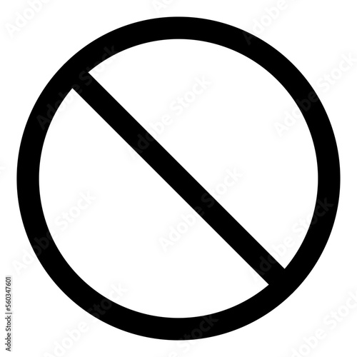 prohibited sign not allowed