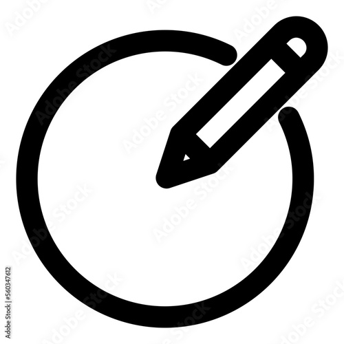 illustration of a pencil