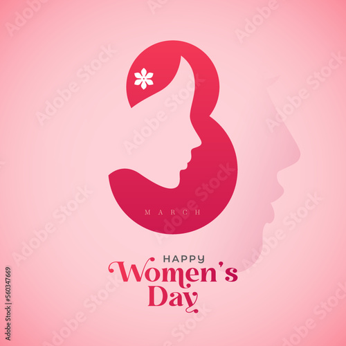 Happy Women s Day Vector Background Design Template