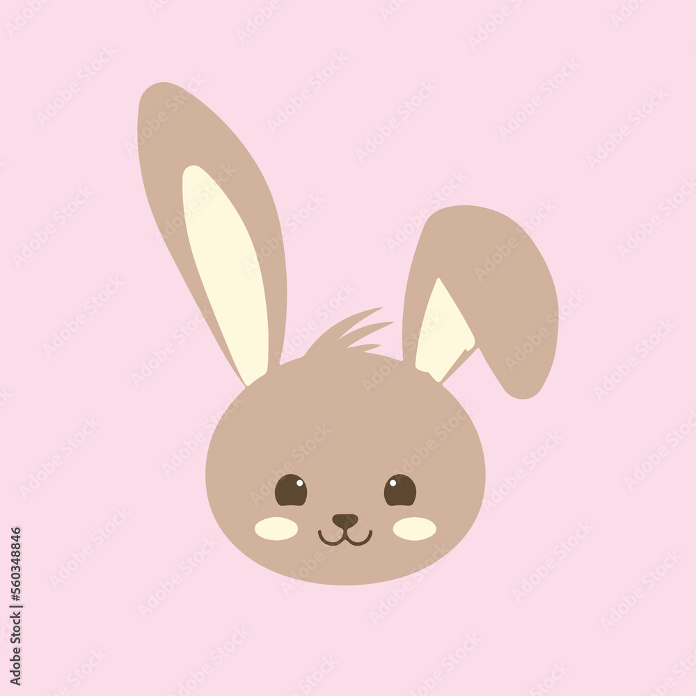 Easter bunny set in simple one line style. Rabbit icon. Black and white minimal concept vector illustration., Easter bunny in a color background vector illustration Easter bunny set in simple one line style. Rabbit icon. Black and white minimal concept vector illustration., Easter bunny in a color background vector illustration