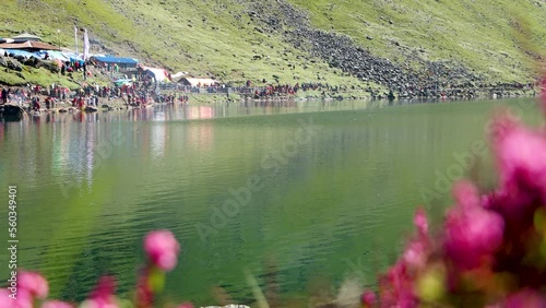Gosaikunda Lake in Langtang national park  photo