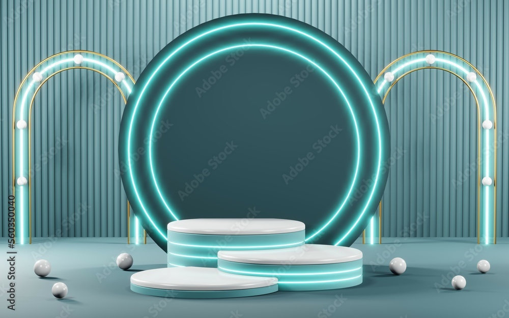 3D render of pastel template soft blue minimal podium room background for show products. Mockup background for cream cosmetics 3D render of pastel template soft blue minimal podium room background for show products. Mockup background for cream cosmetics