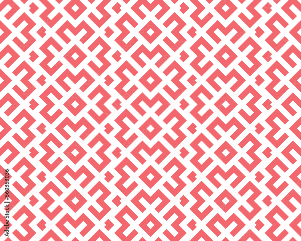 Abstract geometric pattern. A seamless vector background. White and pink ornament. Graphic modern pattern. Simple lattice graphic design Abstract geometric pattern. A seamless vector background. White and pink ornament. Graphic modern pattern. Simple lattice graphic design