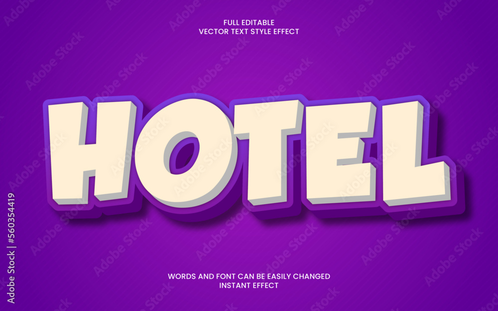 Hotel Text Effect Hotel Text Effect