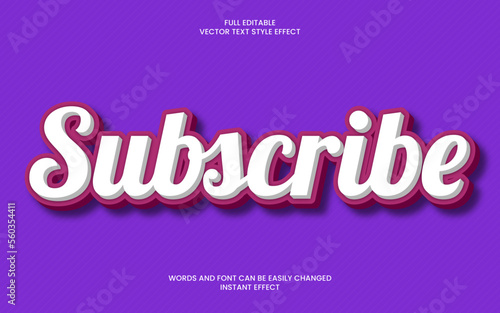 Subscribe Text Effect