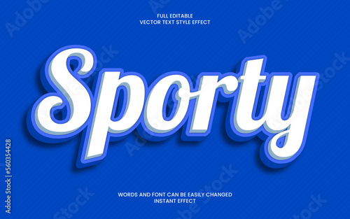 Sporty Text Effect