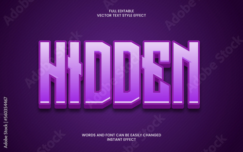 Hidden Text Effect