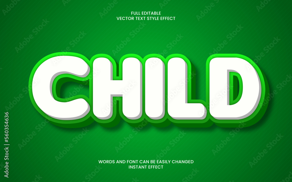 Child Text Effect Child Text Effect