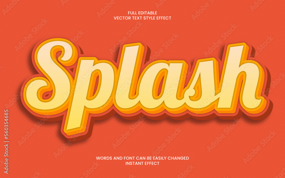 Splash Text Effect