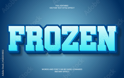 Frozen Text Effect