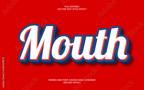 Mouth Text Effect