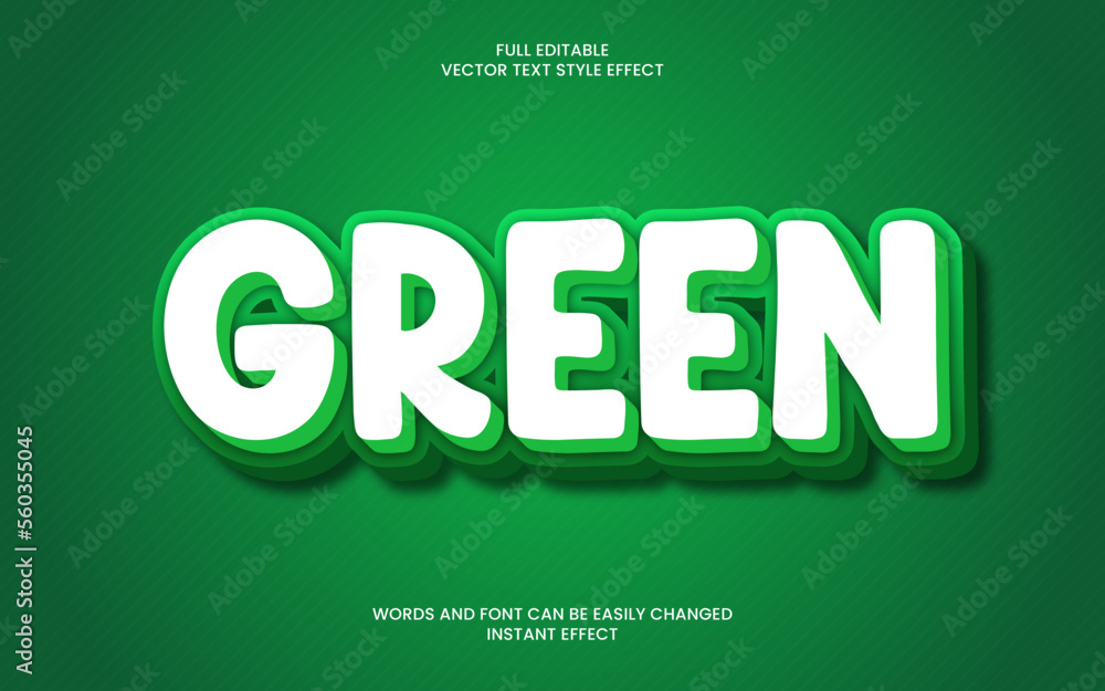 Green Text Effect Green Text Effect