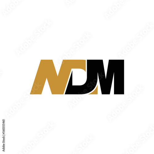 NDM letter monogram logo design vector photo