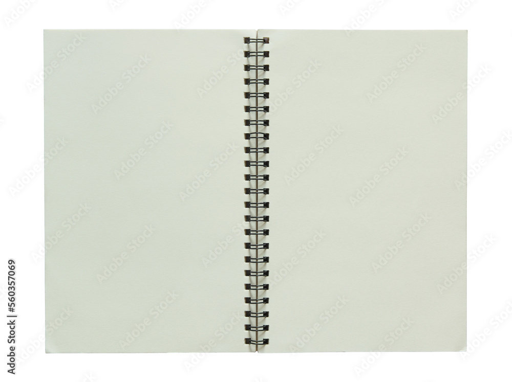 blank spiral notebook isolated with clipping path for mockup blank spiral notebook isolated with clipping path for mockup