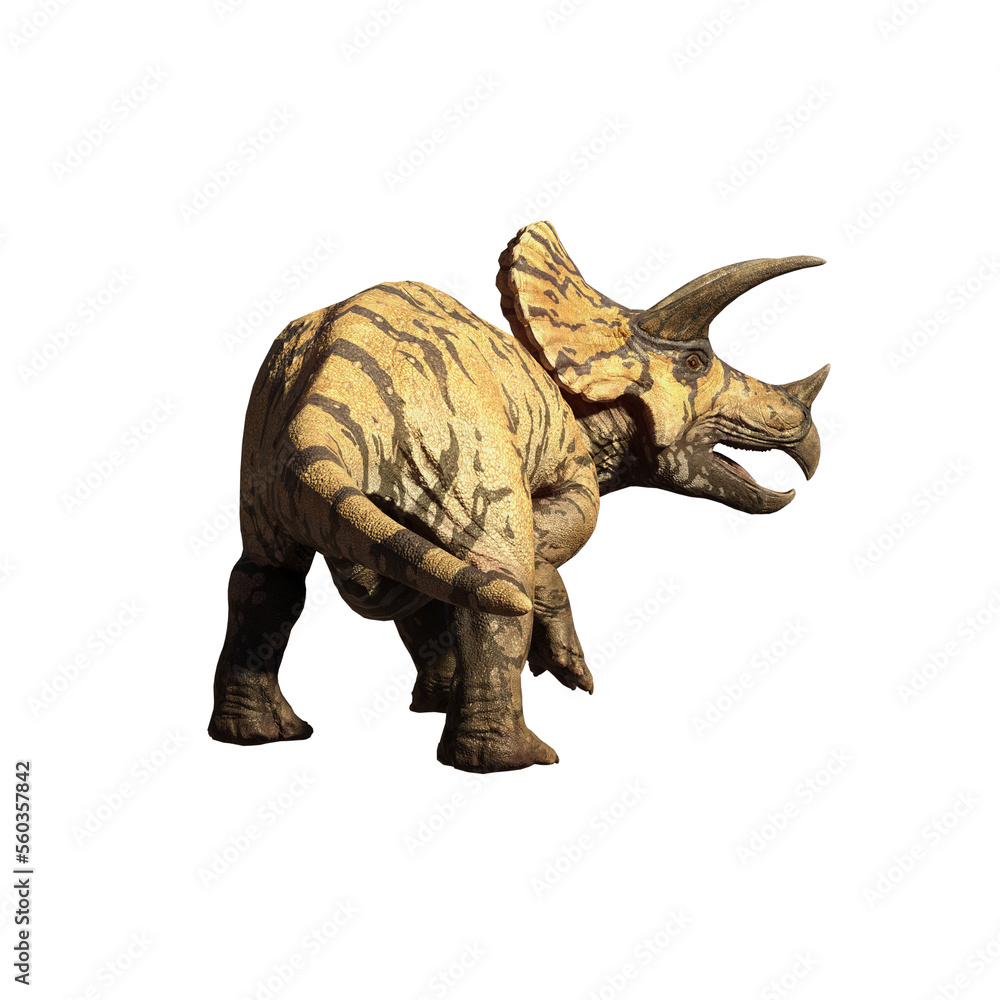 Fototapeta premium dinosaur triceratops 3d render
