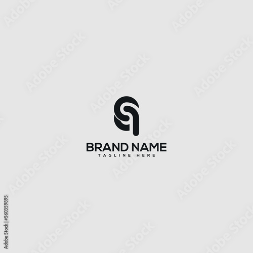 Creative minimal CQ QC letter business logo initial based Monogram icon vector. photo