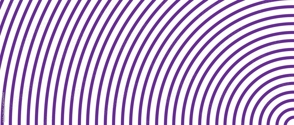 Obraz premium Circle lines pattern on white background. Circle lines pattern for backdrop, brochure, wallpaper template. Realistic lines with repeat circles texture. Simple geometric background, vector illustration