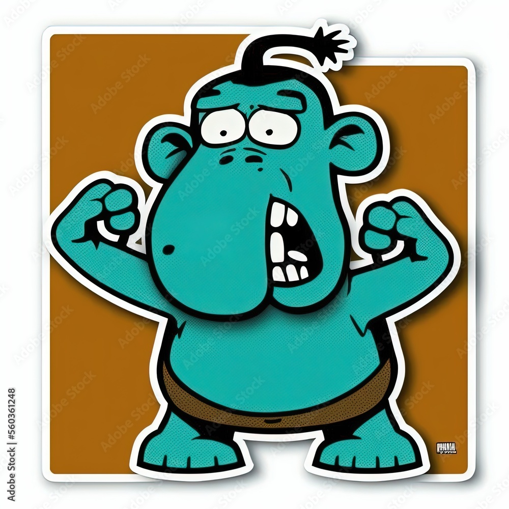 Obraz premium Illustrative funny cartoon animal vector background. generative ai