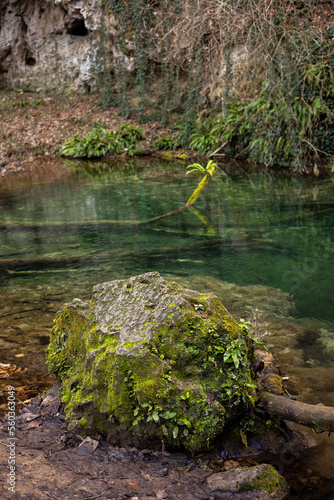 Beautiful Krushuna waterfalls, Bulgaria. Travel to Bulgaria concept. photo