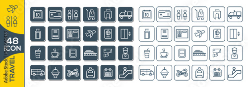 TRAVEL ICON SET DESIGN