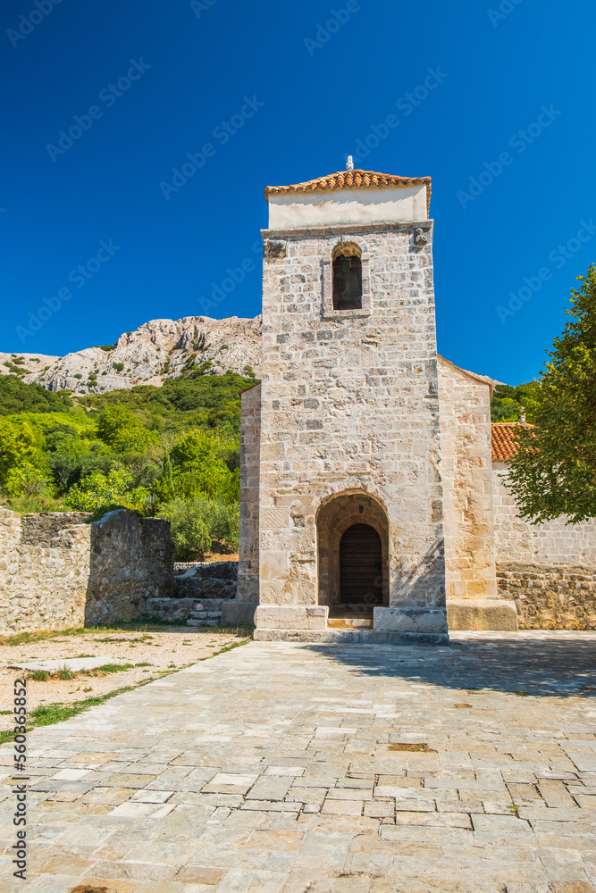 Historic site and church in Jurandvor near Baska Island of Krk Croatia