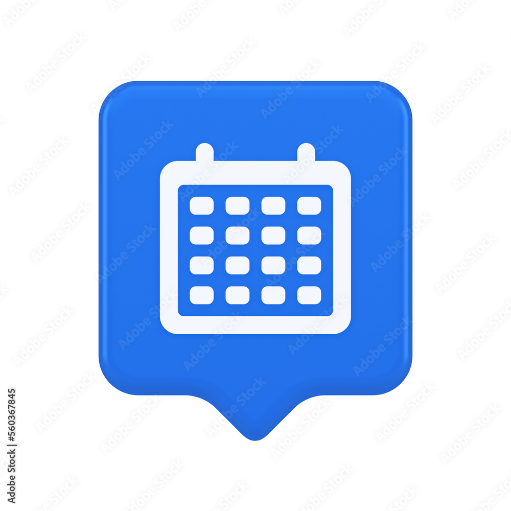 Schedule planner organizer button to do list agenda reminder service 3d realistic speech bubble icon Schedule planner organizer button to do list agenda reminder service 3d realistic speech bubble icon