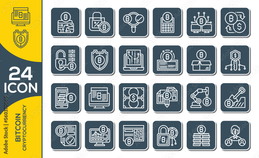BITCOIN ICON SET DESIGN BITCOIN ICON SET DESIGN