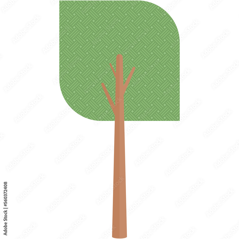 Flat Tree Style Aesthetic Collection Set Flat Tree Style Aesthetic Collection Set