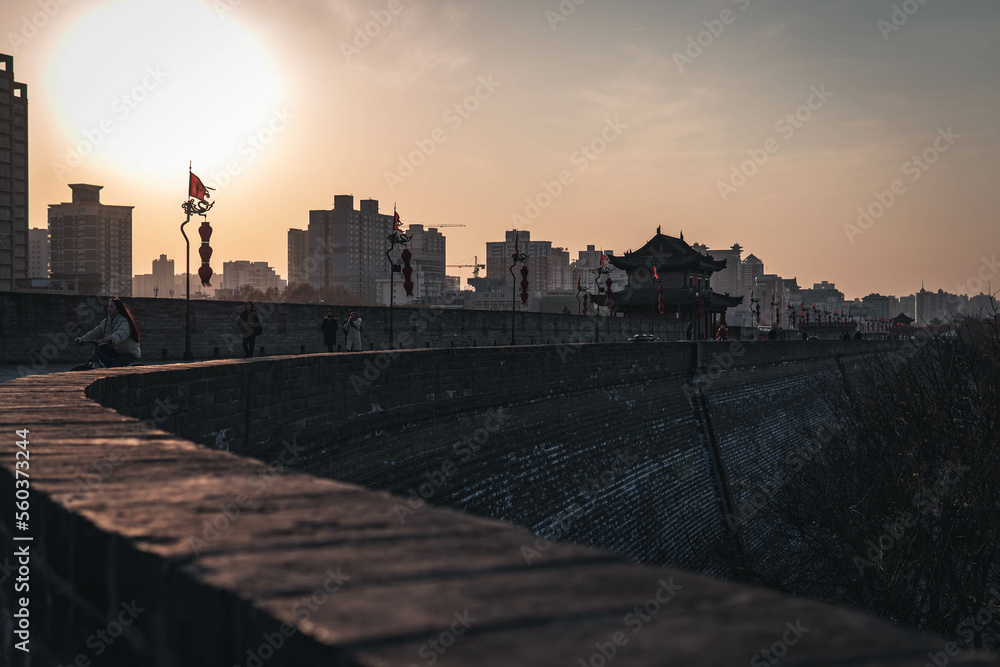中国西安城壁
