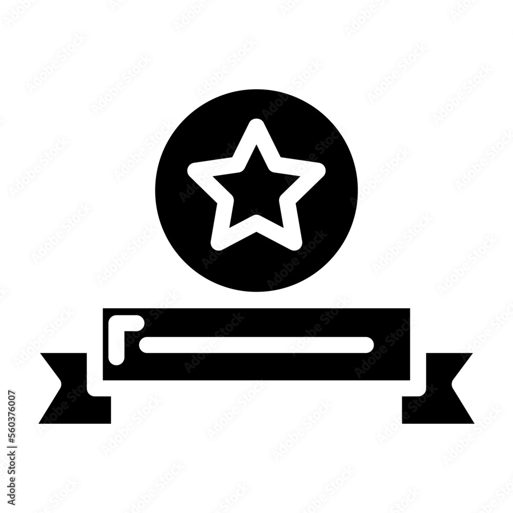 award ribbon glyph award ribbon glyph