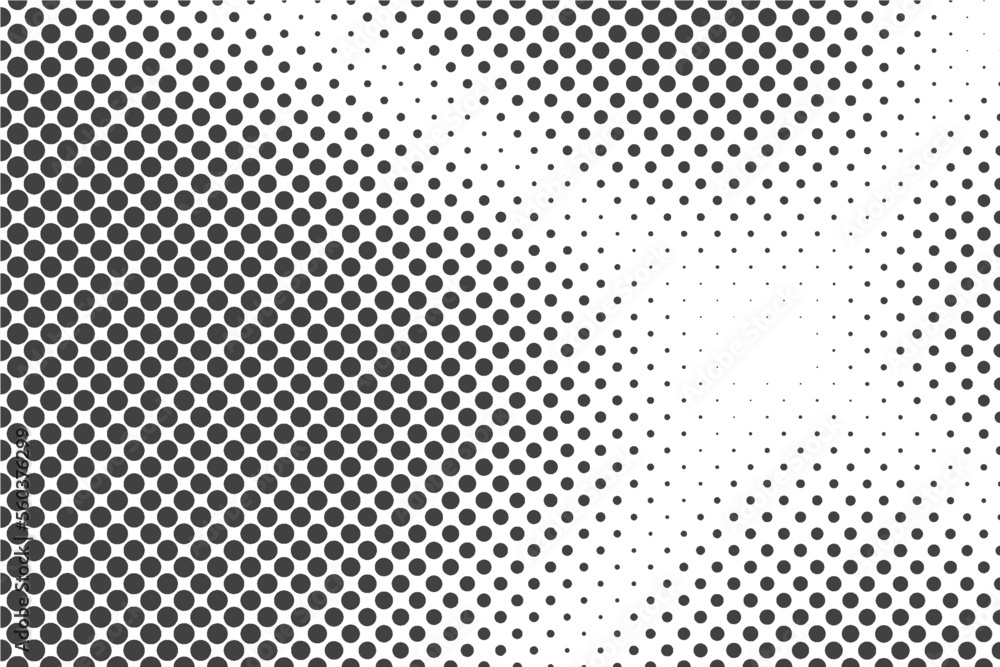 Halftone dotted background. Retro mirror texture. Monochrome gradation ...