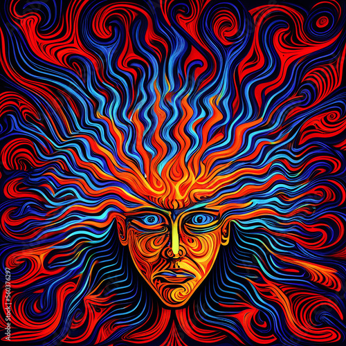 Psychedelic Psychonaut - By Generative AI