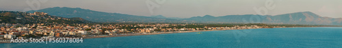 Panoramic view of Scauri town inn Minturno, Italy. © M-Production