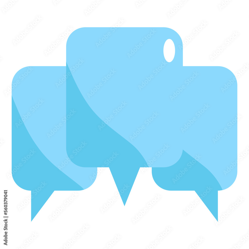 speech bubble flat icon