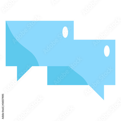 speech bubble flat icon