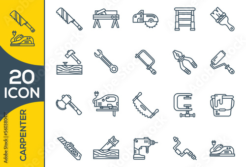 CARPENTER ICON SET DESIGN