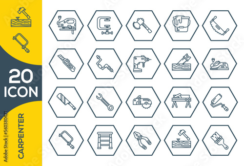 CARPENTER ICON SET DESIGN