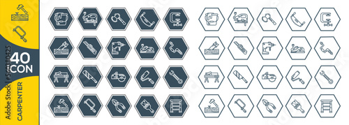 CARPENTER ICON SET DESIGN