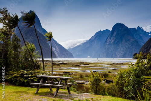 landscape at milford sound, New Zealand