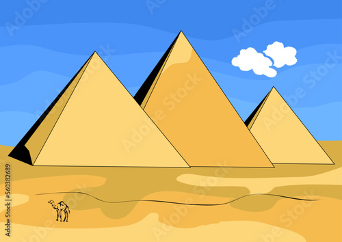 pyramid drawing