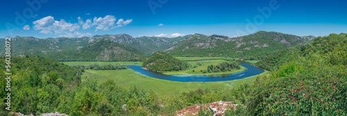 Skadar lake and Crnojevica river in Montenegro photo