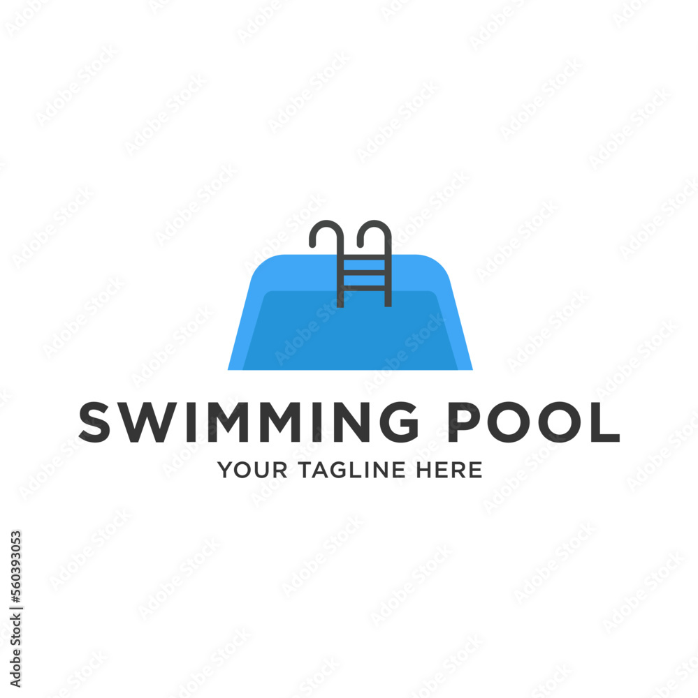 Swimming pool service and design logo. Vector illustration Swimming pool service and design logo. Vector illustration