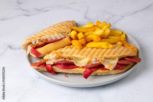 Delicious looking hot sandw...