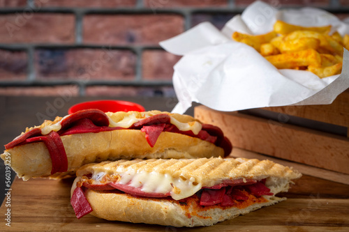 Delicious looking hot sandw...