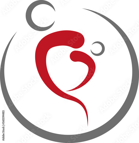 Frau und Baby, Hebamme, Kinderarzt, Logo