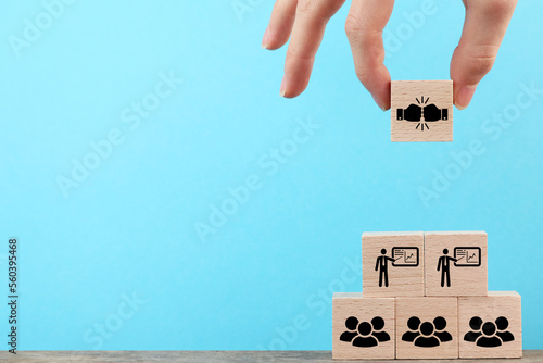 Foto Conflict management Background, leadership manager ceo argument employ problem,