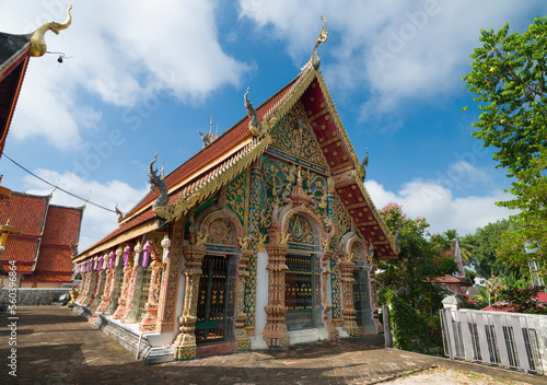 Wat Pong Sanuk Nua temple. The temple received the Asia-Pacifc Heritage Award for Cultural Heritage Conservation from UNESCO in 2008.