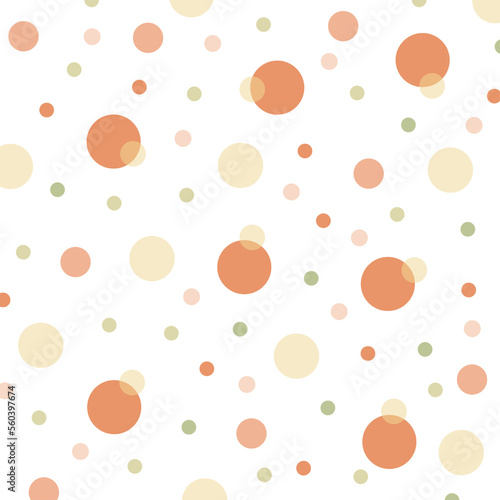 Orange dots on a white background.