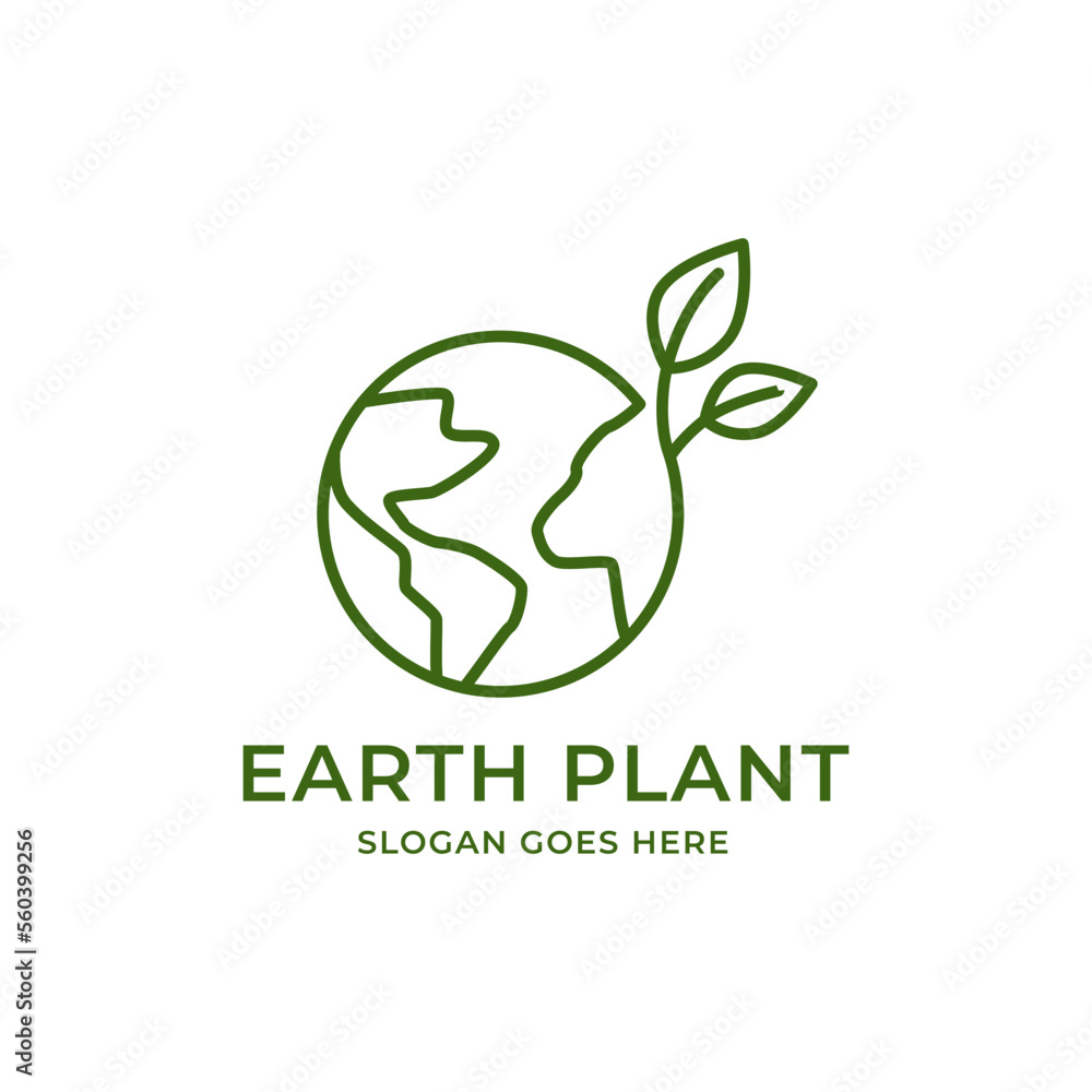 Vector of a earth and leaf logo combination. Planet and eco symbol or icon. Unique global and natural, organic logotype design template. Vector of a earth and leaf logo combination. Planet and eco symbol or icon. Unique global and natural, organic logotype design template.